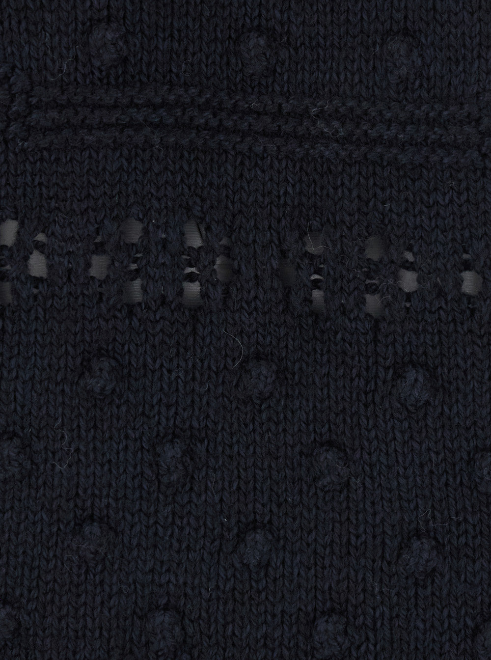 Isabel Marant Etoile Women 'Luce' Black Crew Neck Sweater With Perforated Design In Wool For Women
