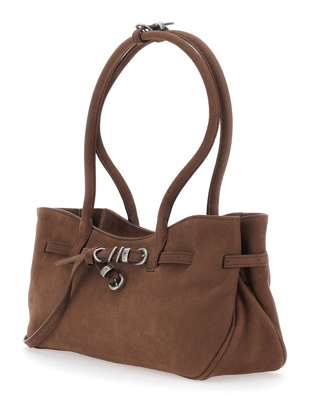 MARGESHERWOOD Margesherwood Women 'Grandma Used' Brown Shoulder Bag With Adjustable Strap On The Front In Aged Leather For Women