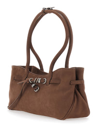 MARGESHERWOOD Margesherwood Women 'Grandma Used' Brown Shoulder Bag With Adjustable Strap On The Front In Aged Leather For Women