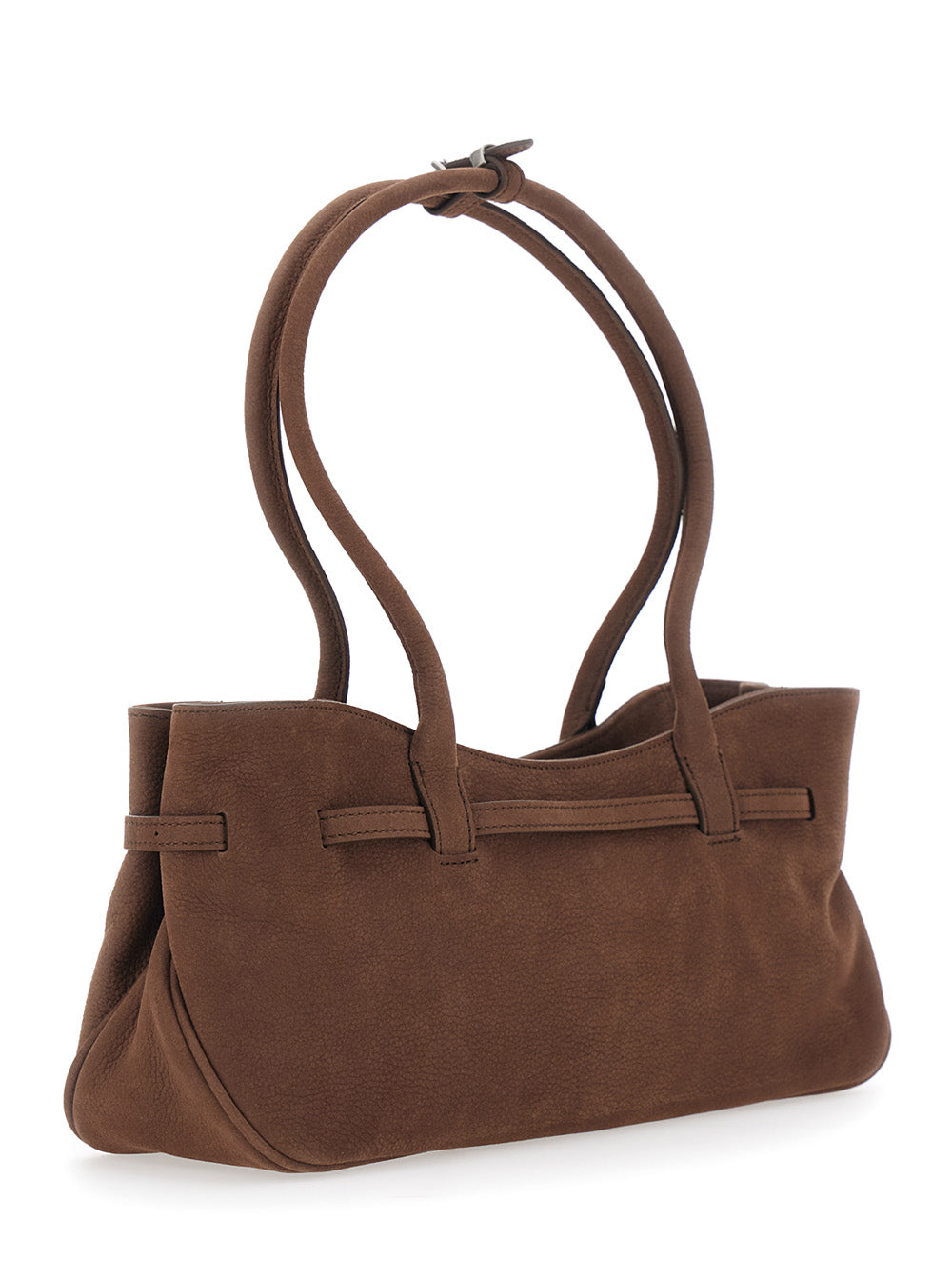 MARGESHERWOOD Margesherwood Women 'Grandma Used' Brown Shoulder Bag With Adjustable Strap On The Front In Aged Leather For Women