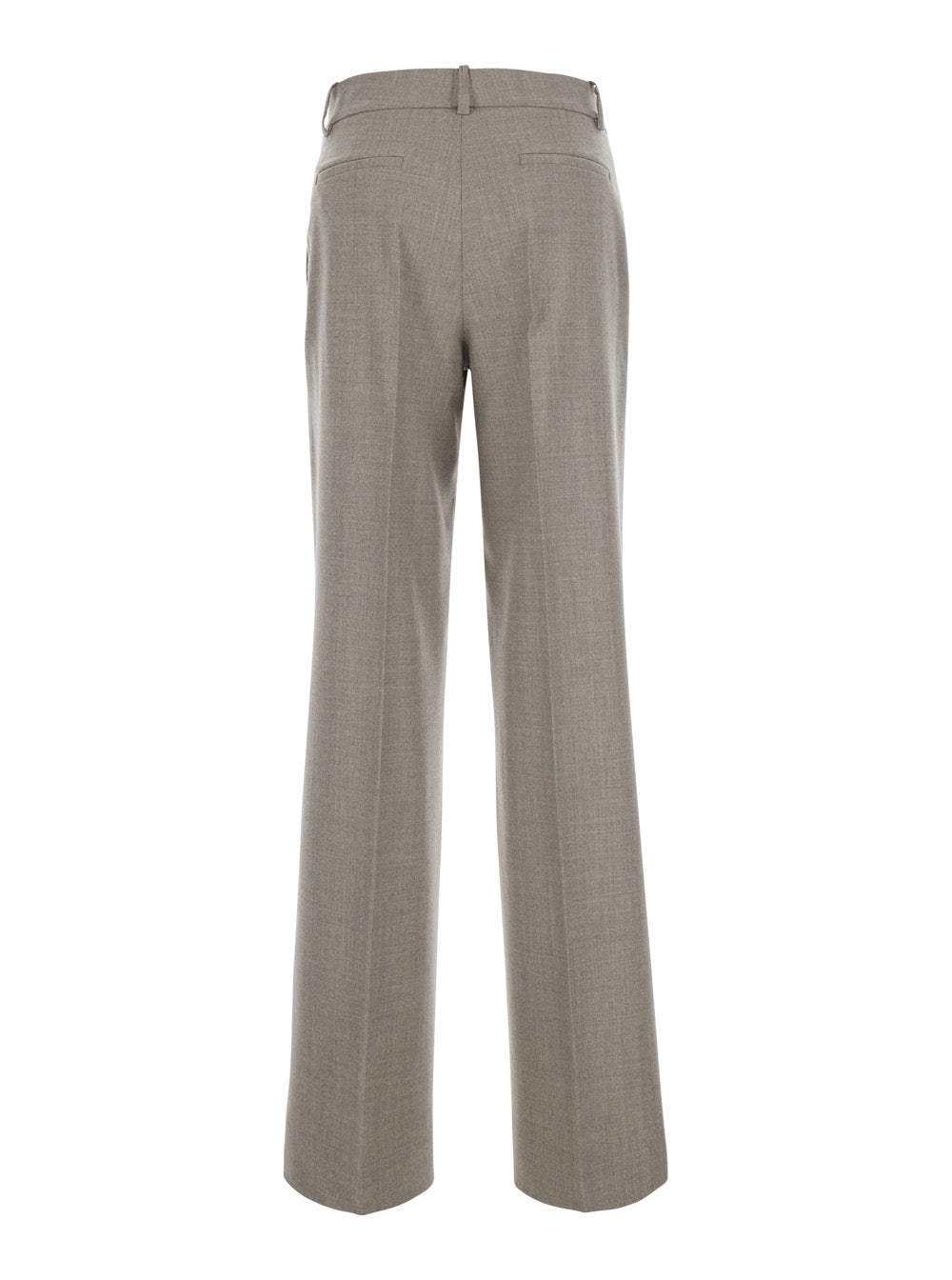 P.A.R.O.S.H. Women Beige Pants With Belt Loops In Blend Wool For Women