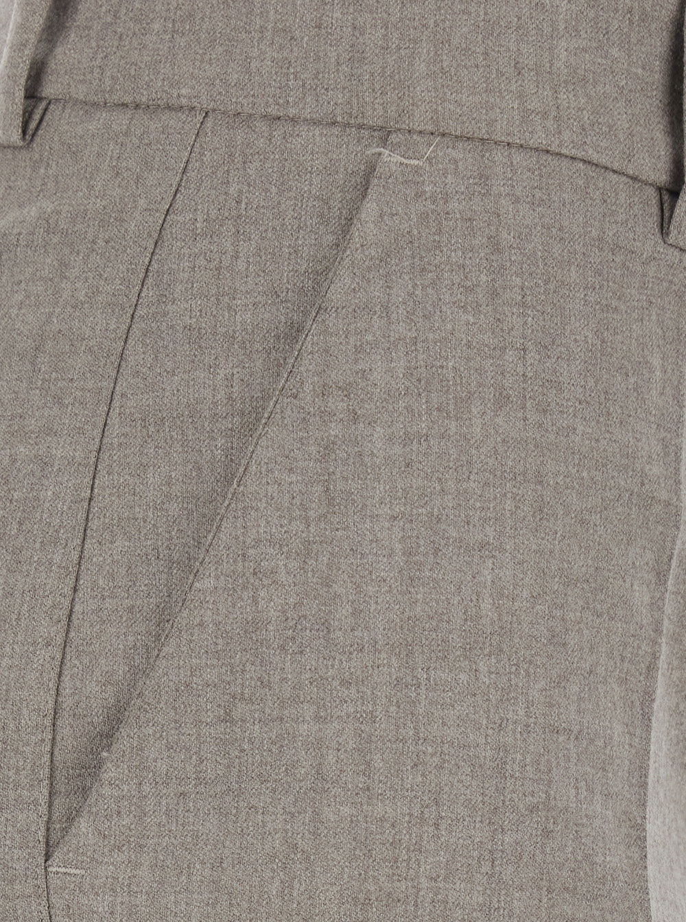 P.A.R.O.S.H. Women Beige Pants With Belt Loops In Blend Wool For Women