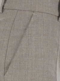 P.A.R.O.S.H. Women Beige Pants With Belt Loops In Blend Wool For Women