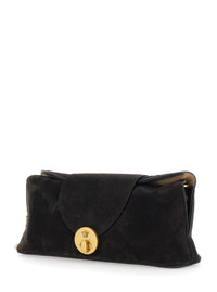 VERSACE Versace Women Brown Shoulder Bag With Medusa Head On The Front In Suede For Women