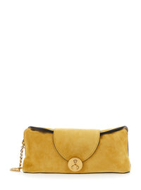 VERSACE Versace Women Yellow Shoulder Bag With Medusa Head On The Front In Suede For Women