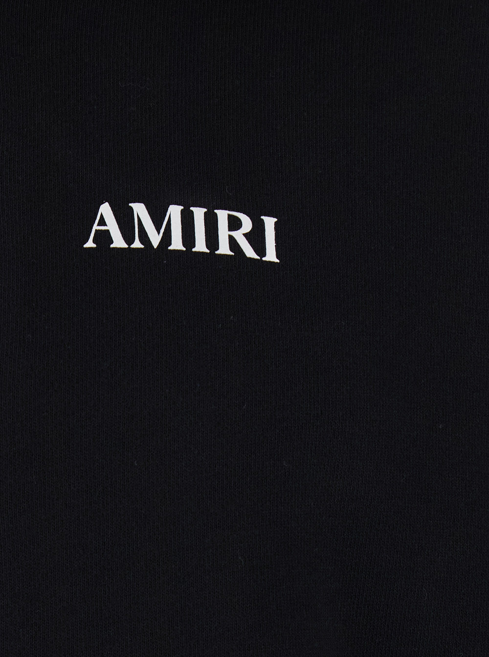 Amiri Men Black Hooded Sweatshirt With Logo On The Front In Cotton For Men