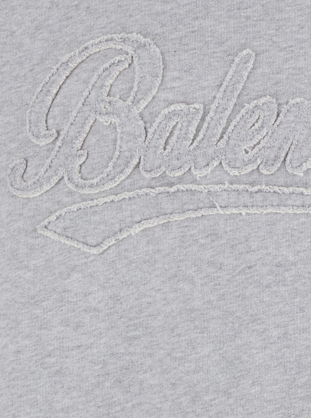Balenciaga Men Grey Hoodie With Embossed Logo On The Front In Cotton Blend Men