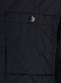 Burberry Men 'Brighton' Black Jacket With Quilted Motif And Reversible Design In Tech Fabric Men