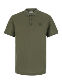 Burberry Men 'Eddie Ekd' Green T-Shirt With Round Neck And Logo On The Front In Cotton Men