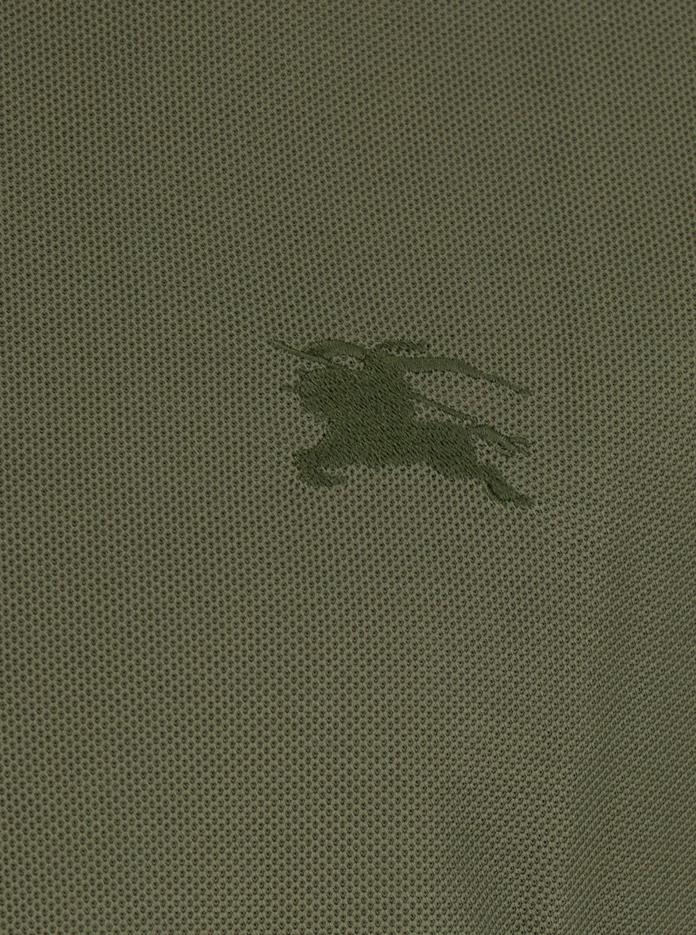 Burberry Men 'Eddie Ekd' Green T-Shirt With Round Neck And Logo On The Front In Cotton Men