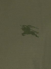 Burberry Men 'Eddie Ekd' Green T-Shirt With Round Neck And Logo On The Front In Cotton Men
