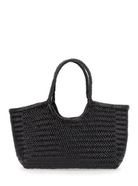 DRAGON DIFFUSION Dragon Diffusion Women Brown Shopping Bag With Two Top Handles An Intertwined Motif In Leather For Women