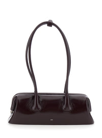 OSOI Osoi Women 'Boat Wide' Bordeaux Mini Shoulder Bag With Two Top Handles In Leather For Women