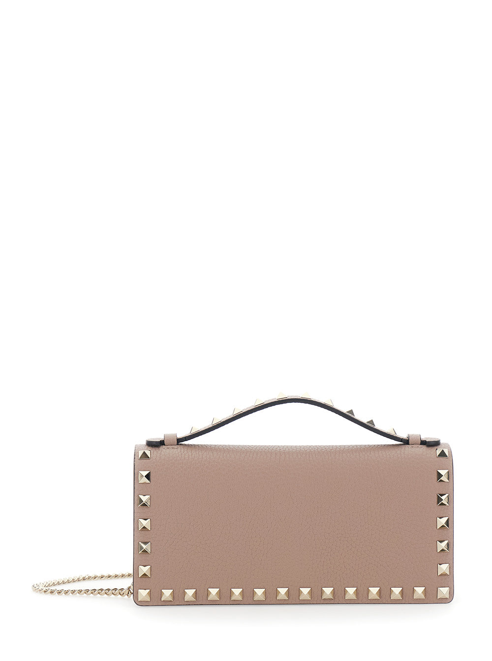 Valentino Garavani Women Pink Mini Bag With Removable Chain Strap And Rockstud Embellishment In Leather For Women