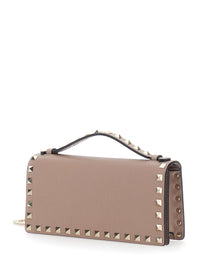 Valentino Garavani Women Pink Mini Bag With Removable Chain Strap And Rockstud Embellishment In Leather For Women