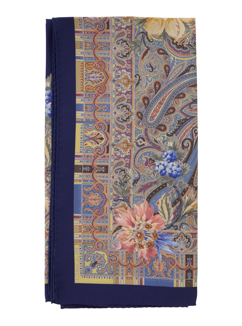 Etro Women Multicolor Scarf With All-Over Paisley Print In Silk For Women