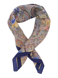 Etro Women Multicolor Scarf With All-Over Paisley Print In Silk For Women