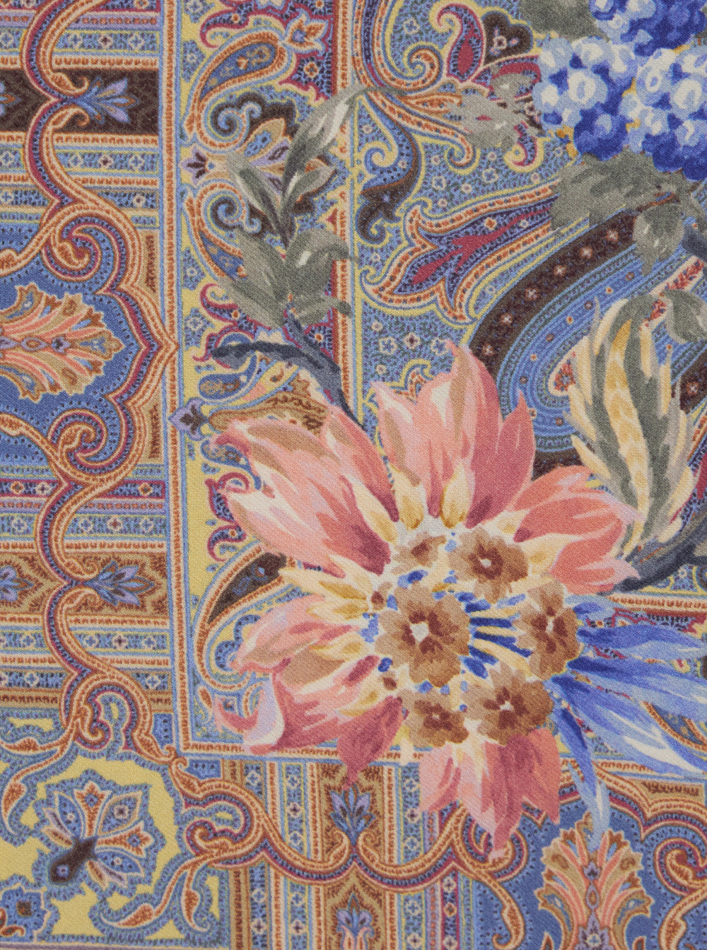 Etro Women Multicolor Scarf With All-Over Paisley Print In Silk For Women
