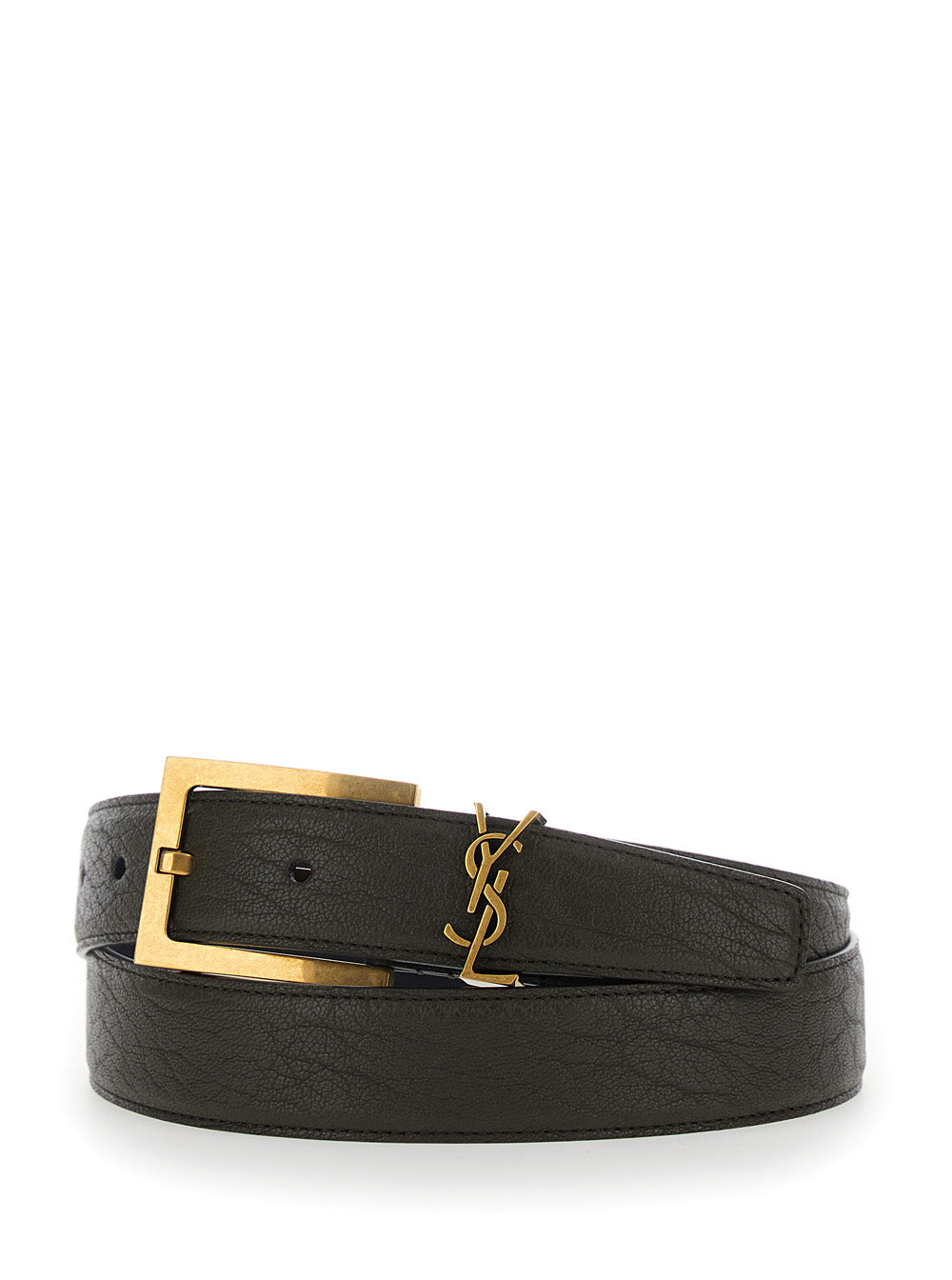 SAINT LAURENT Saint Laurent Women Brown Belt With Cassandre Buckle Closure In Leather For Women