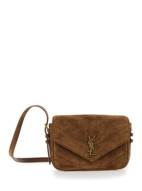 SAINT LAURENT Saint Laurent Women Ysl Bo Loulou L Strao 7 Suede Satin Calf