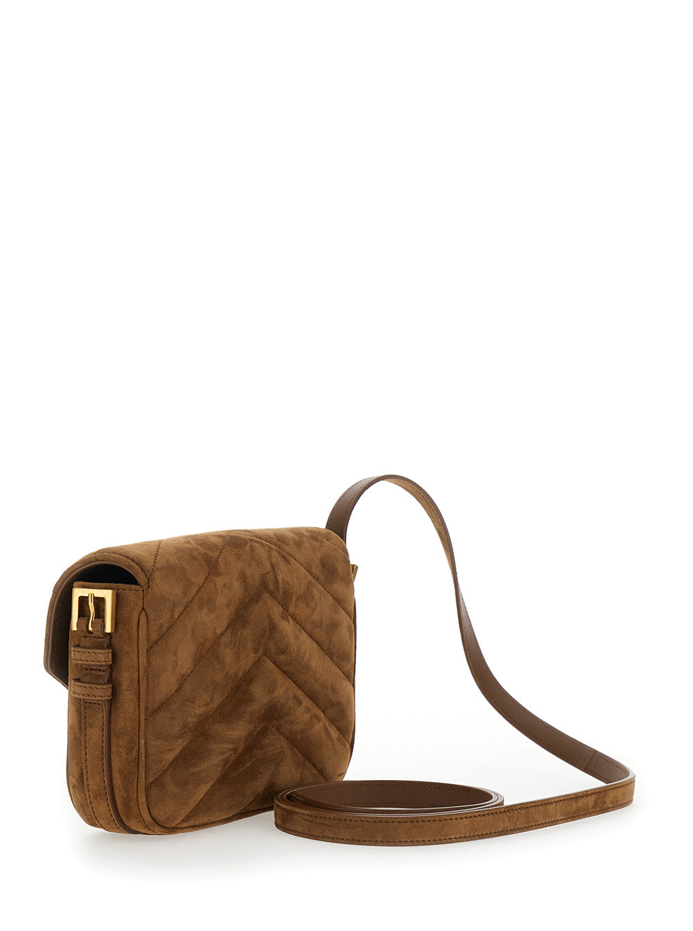 SAINT LAURENT Saint Laurent Women Ysl Bo Loulou L Strao 7 Suede Satin Calf