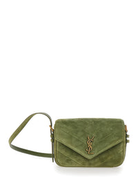 SAINT LAURENT Saint Laurent Women Ysl Bo Loulou L Strao 7 Suede Satin Calf