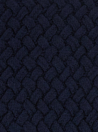 Bottega Veneta Women Blue Sweater With Round Neck And Woven Motif In Wool For Women