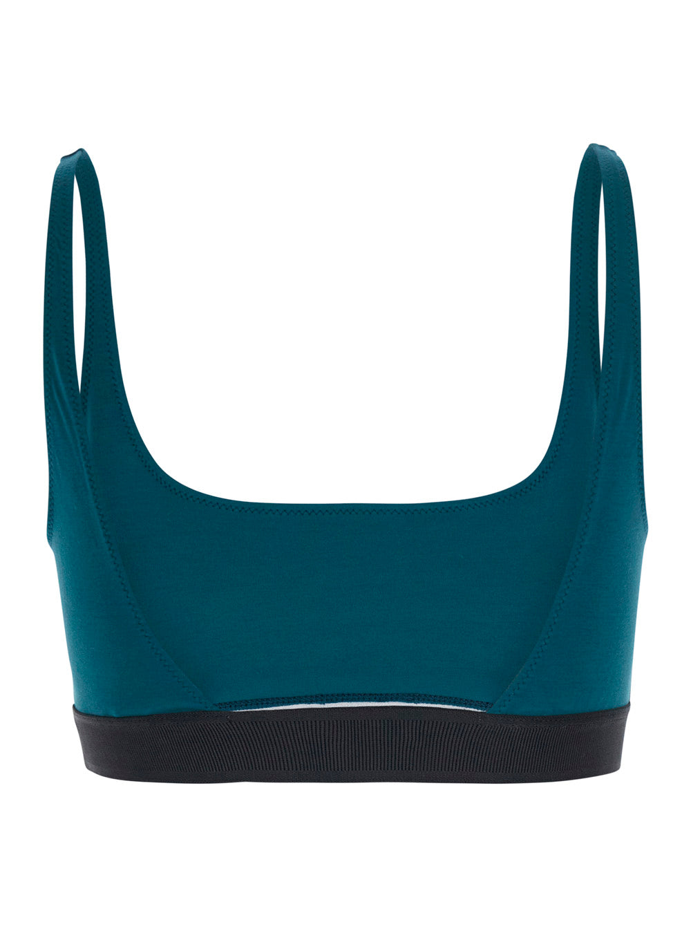 Tom Ford Women Green Top With Square Neckline And Logo Lettering On The Front In Tech Fabric For Women