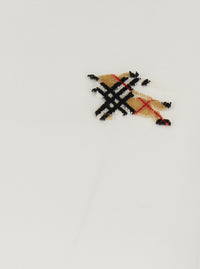Burberry Women White T-Shirt With Ekd Logo Embroidered On The Front In Cotton For Women