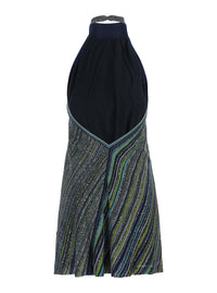 Missoni Women Blue Dress With Cut-Out On The Back And Applied Sequins In Viscose Blend For Women