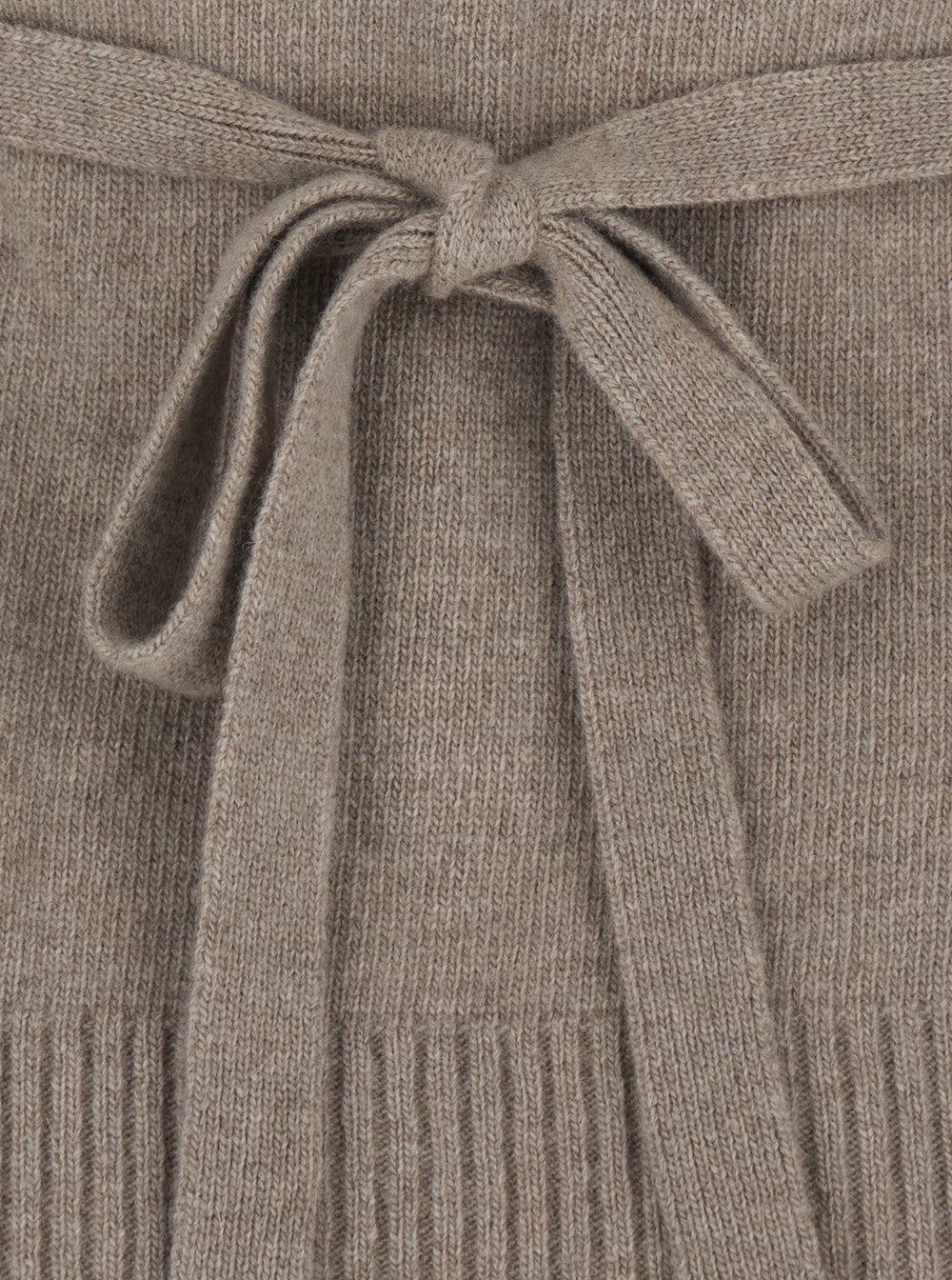 P.A.R.O.S.H. P.A.R.O.S.H. Women Beige High Neck Sweater With Adjustable Knot At The Back In Wool Women
