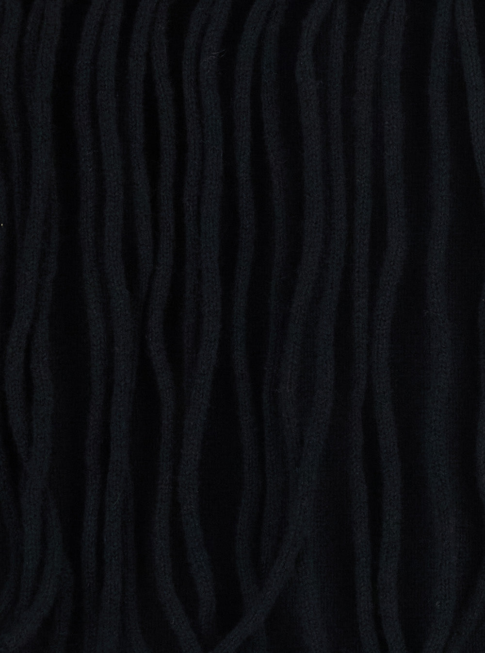 P.A.R.O.S.H. P.A.R.O.S.H. Women Black Sweater With Fringed Details On The Back And Edges In Cashmere For Women