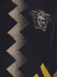 Versace Men Multicolor Shirt With All-Over Print In Silk For Men