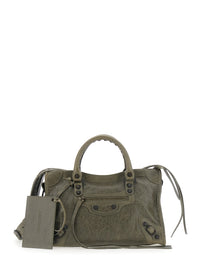 BALENCIAGA Balenciaga Women 'Le City Bag' Green Small Handbag With Adjustable And Removable Shoulder Strap In Leather For Women