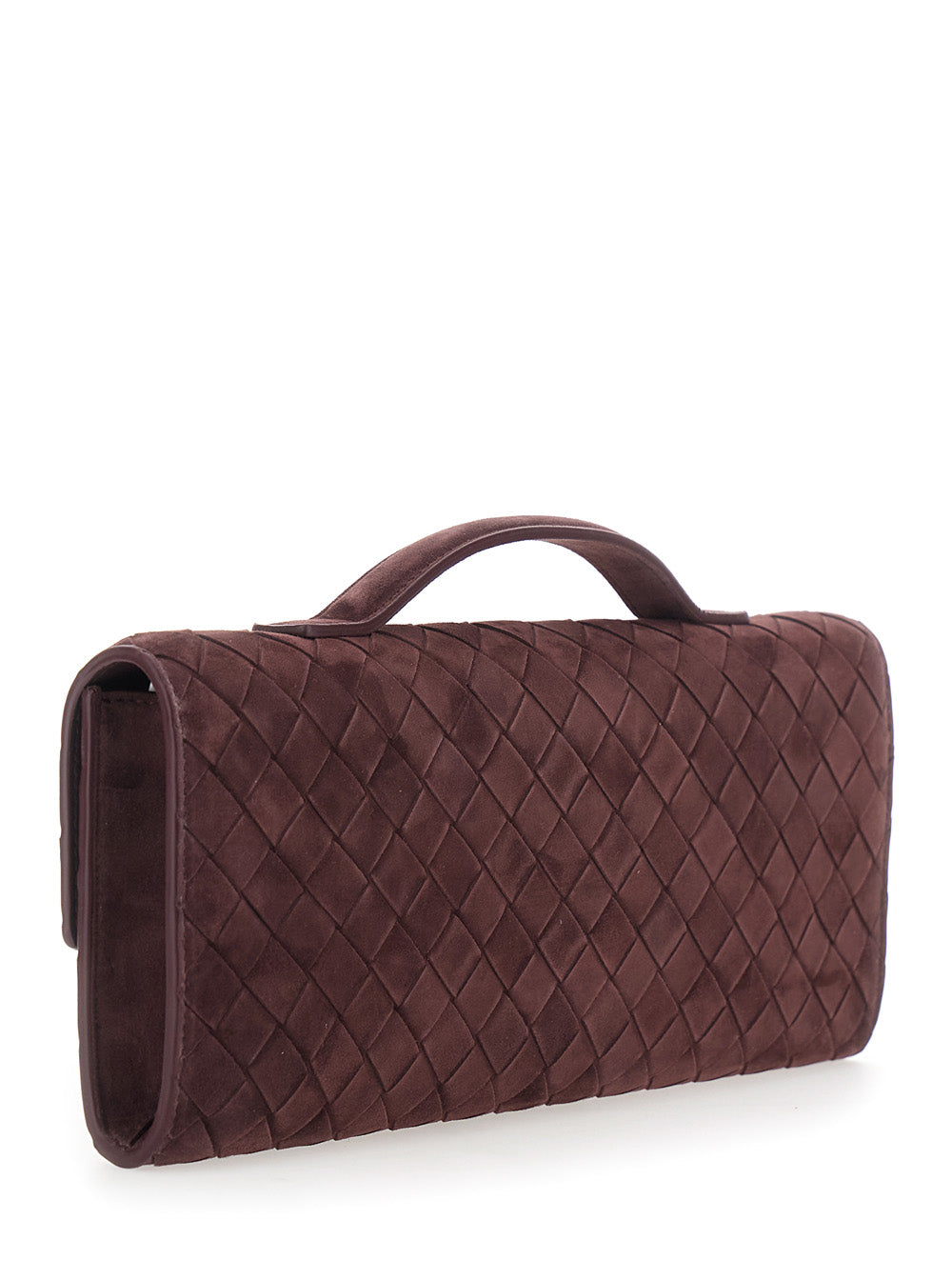 BOTTEGA VENETA Bottega Veneta Women Andiamo Clutch Intrecciato 15 Cashmere Calf