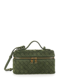 BOTTEGA VENETA Bottega Veneta Women Bang Bang Intrecciato 15 Glove Suede Cashmere