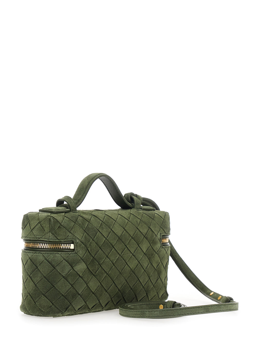 BOTTEGA VENETA Bottega Veneta Women Bang Bang Intrecciato 15 Glove Suede Cashmere