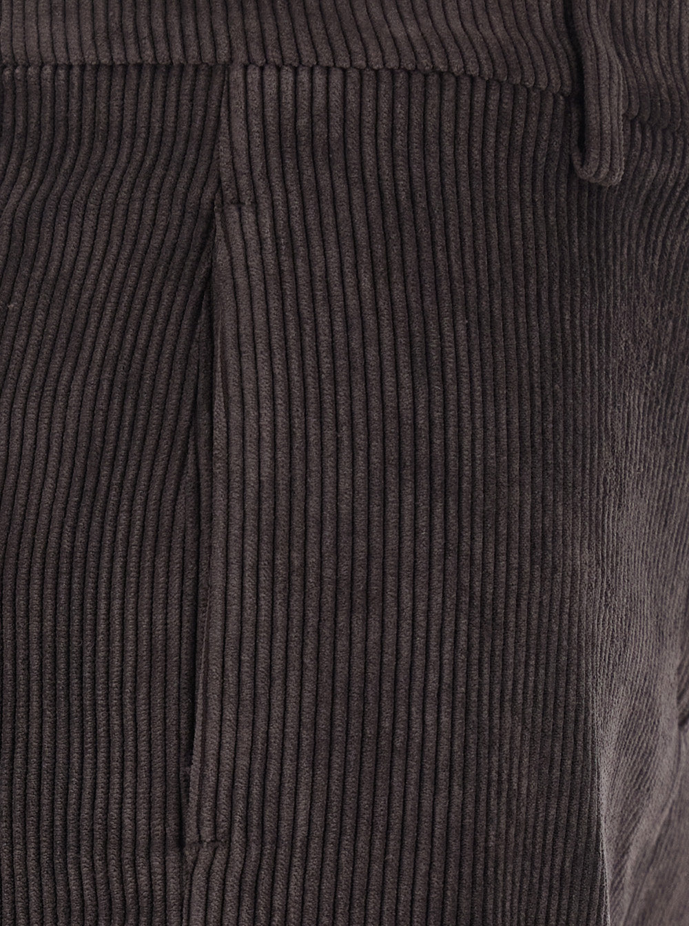 Leplain Women Brown Pants With Wide Leg In Corduroy For Women
