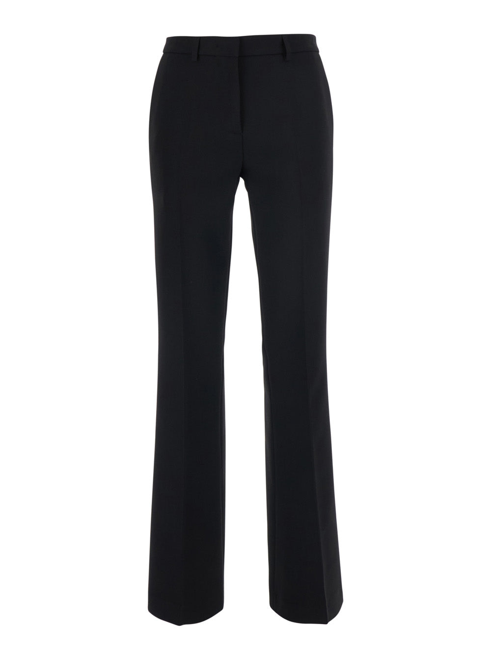 Leplain Women Black Pants With Flared Leg In Fabric For Women