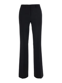 Leplain Women Black Pants With Flared Leg In Fabric For Women