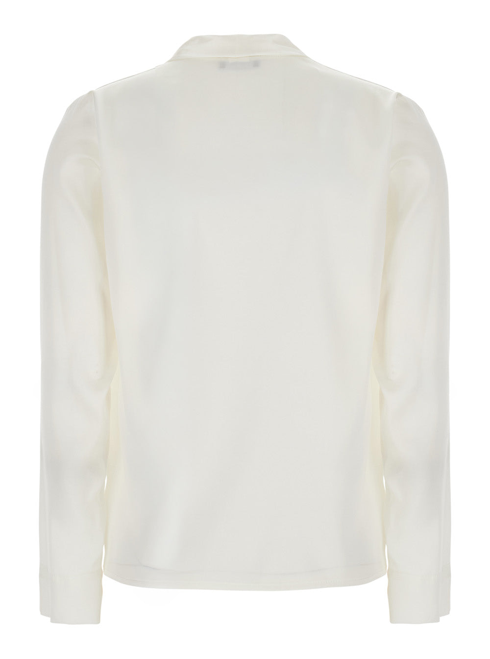 Leplain Women Georgette Blouse With Long Sleeves And Collar, In White For Women