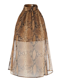 Leplain Women Top Characterized By Tortoiseshell Print In Tech Fabric For Woman