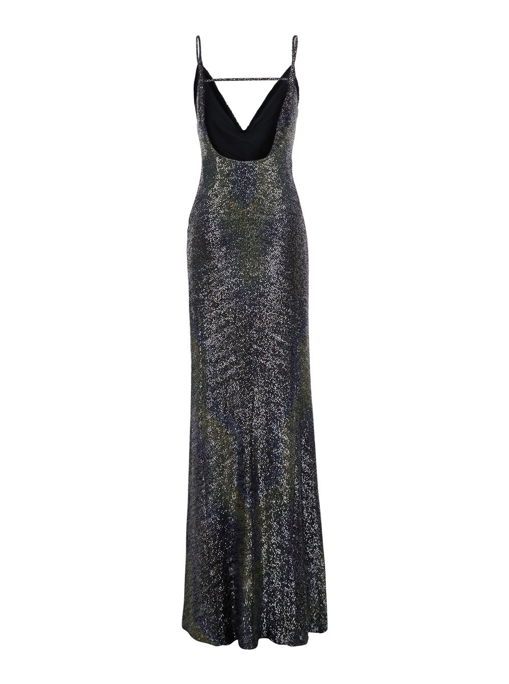 Missoni Women Multicolor Long Sleeveless Dress With V-Neck And All-Over Sequins In Blend Viscose Women