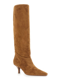 Paris Texas Women 'Rose' Brown Boots With Pointed Toe And High Heel In Suede For Women