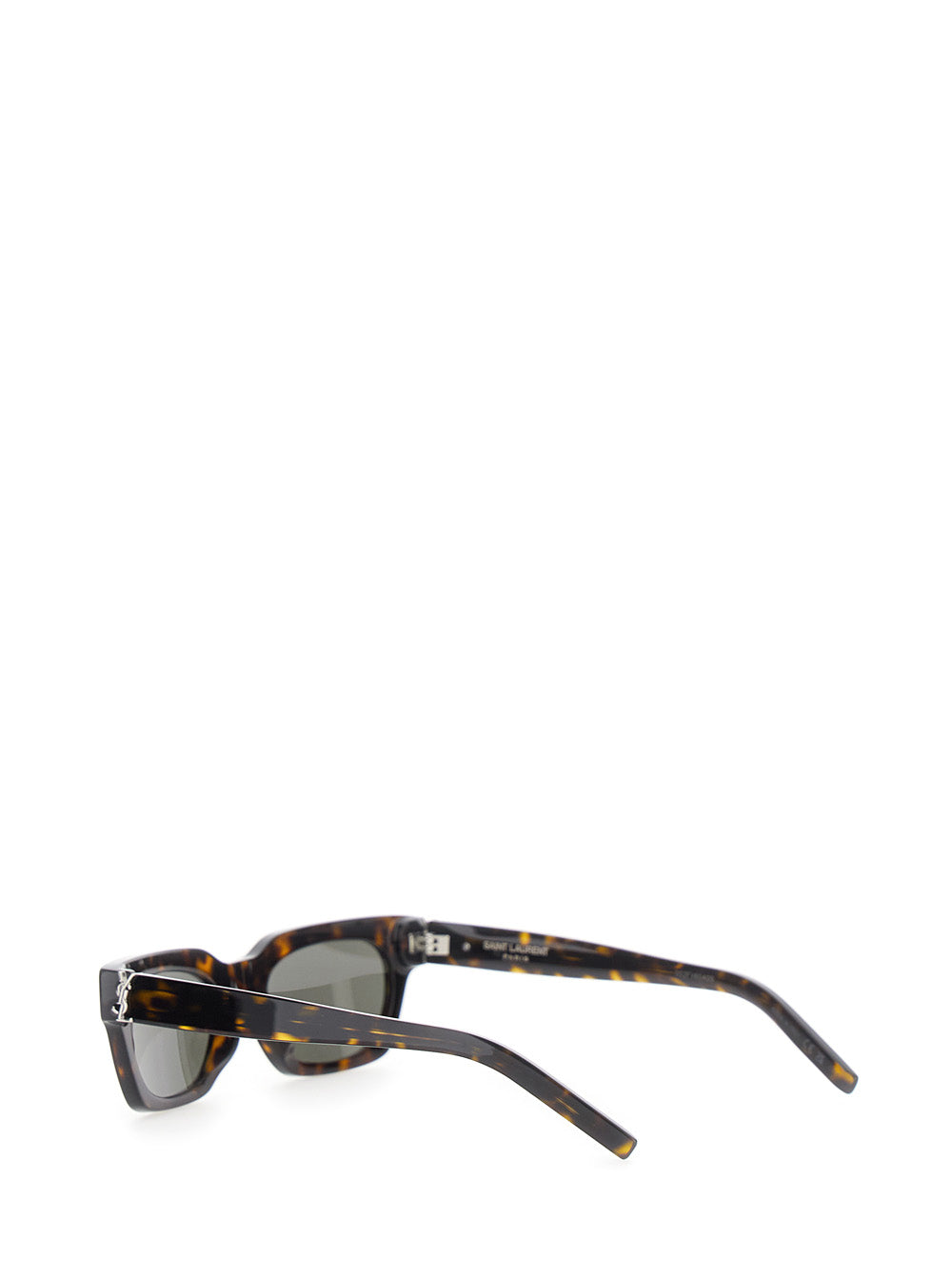 Saint Laurent Women 'Wellington' Brown Sunglasses With Cassandre On The Temples And Leopard Design In Acetate For Women