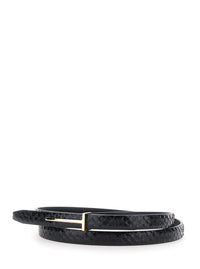 TOM FORD Tom Ford Women Semi Shiny Printed Python F/C Belt