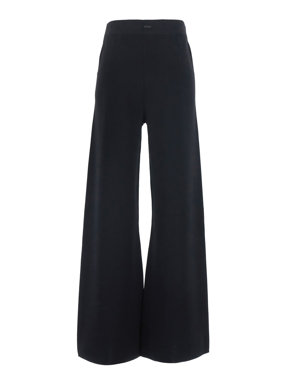 Max Mara Women 'Faida' Black Pants With Wide Leg And Elasticated Waist In Blend Viscose For Women