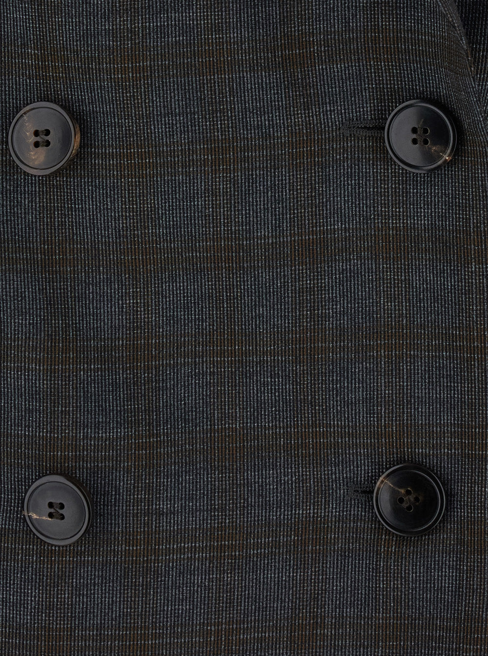 Dries Van Noten Women 'Barrysta' Brown Double-Breasted Jacket With Peak Revers And Check Motif All-Over In Wool For Women