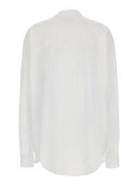 DRIES VAN NOTEN Dries Van Noten Women 'Kasia' White Shirt With Classic Collar And Embroidery On The Front In Cotton For Women