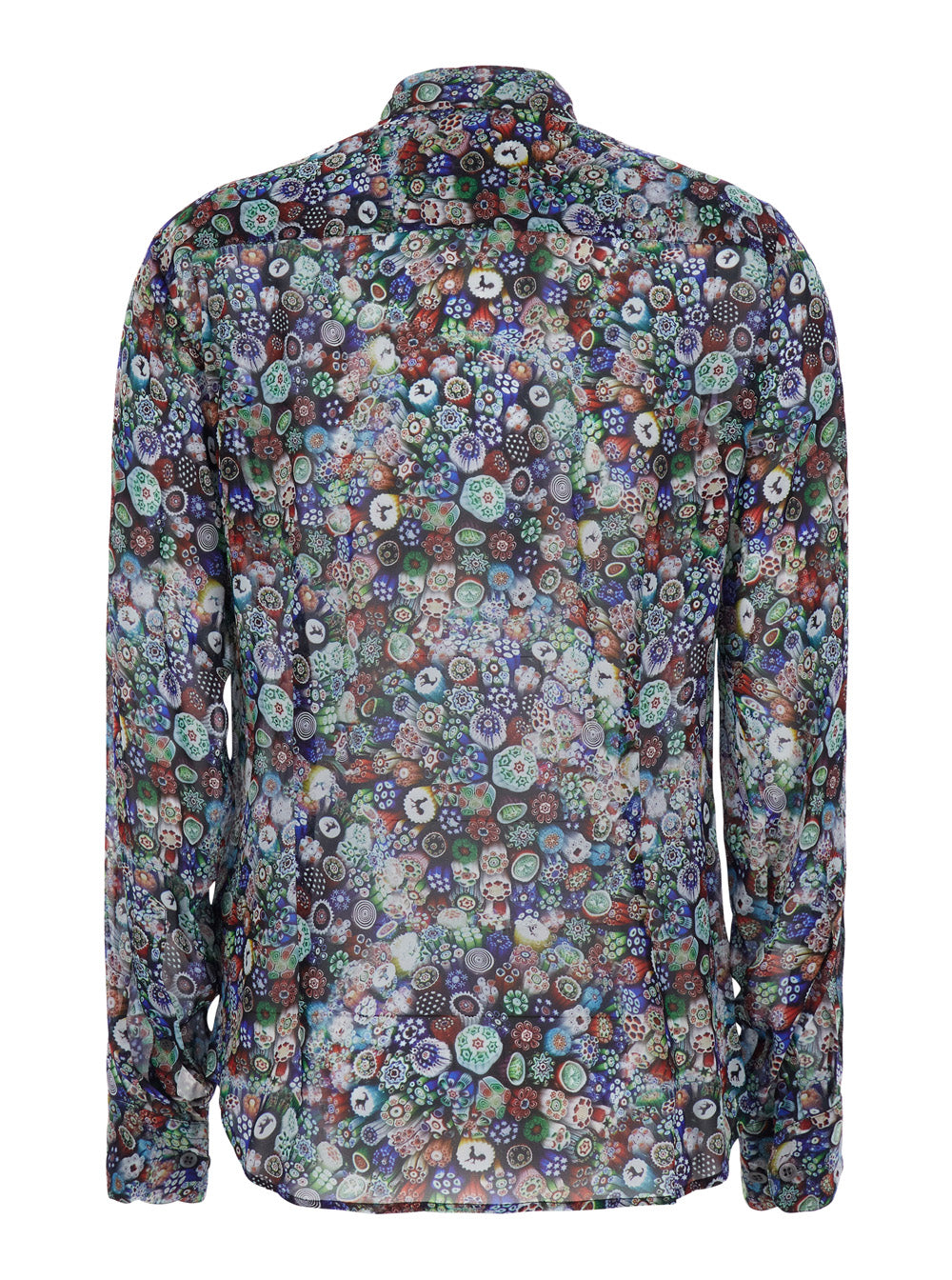 Dries Van Noten Women 'Chowy' Multicolor Shirt With Classic Collar And All-Over Embroidery In Viscose For Women